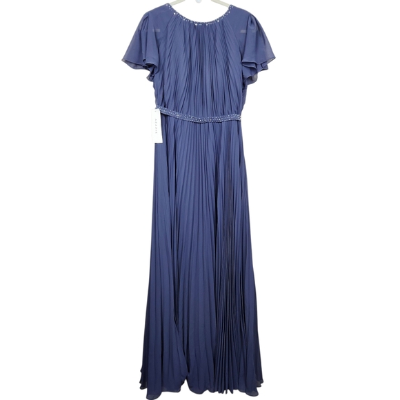 Azazie Dresses & Skirts - Azazie Kara Stormy NWT AZ374396 Maxi Bridesmaid Dress Chiffon Womens Size A8